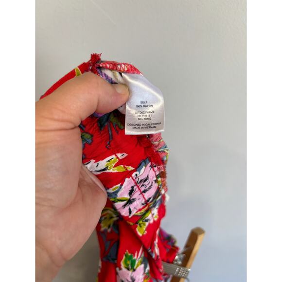 Gypsies & Moondust floral boho style pants wide leg flowy - Picture 5 of 5